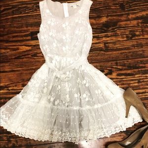 White lace dress